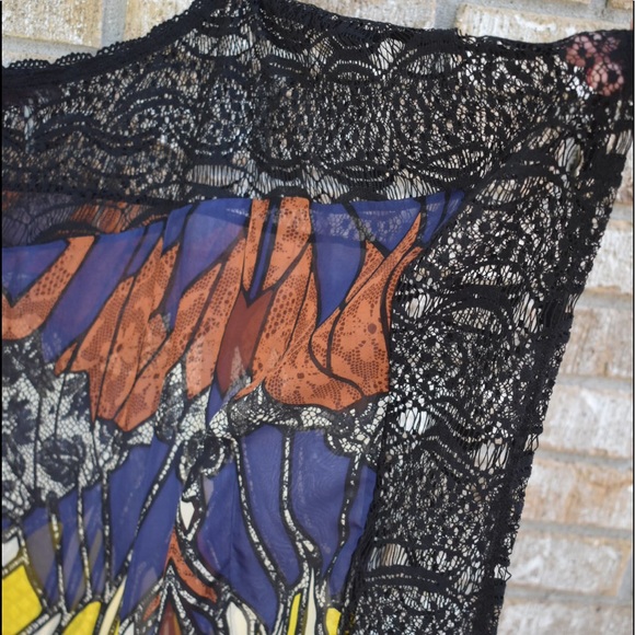 NWT Hale Bob Monarch Butterfly Caftan Top - Picture 3 of 4